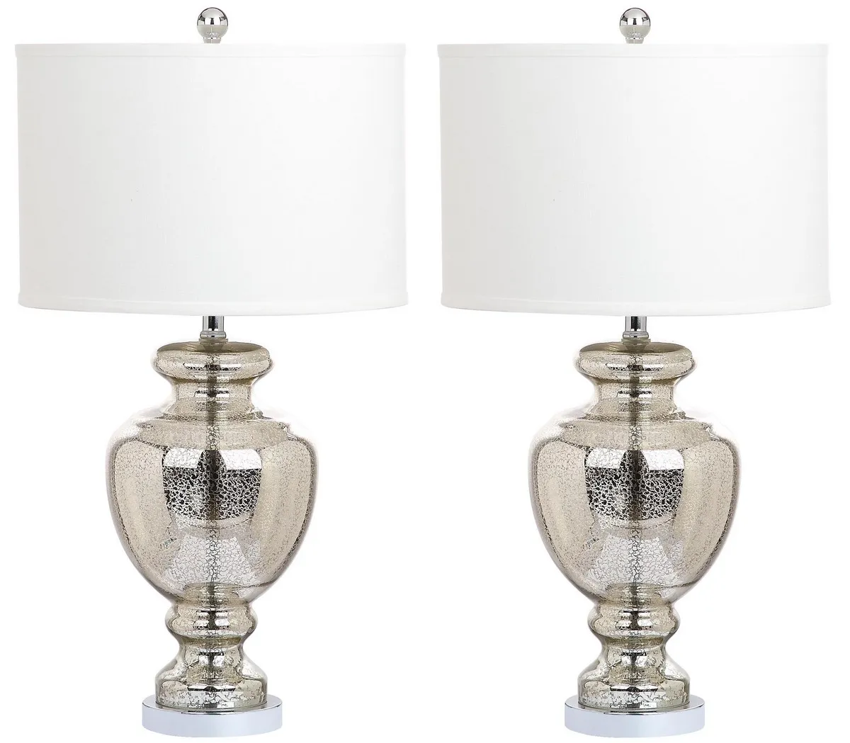 Morocco Mercury 28-Inch H Glass Table Lamp - Set of 2