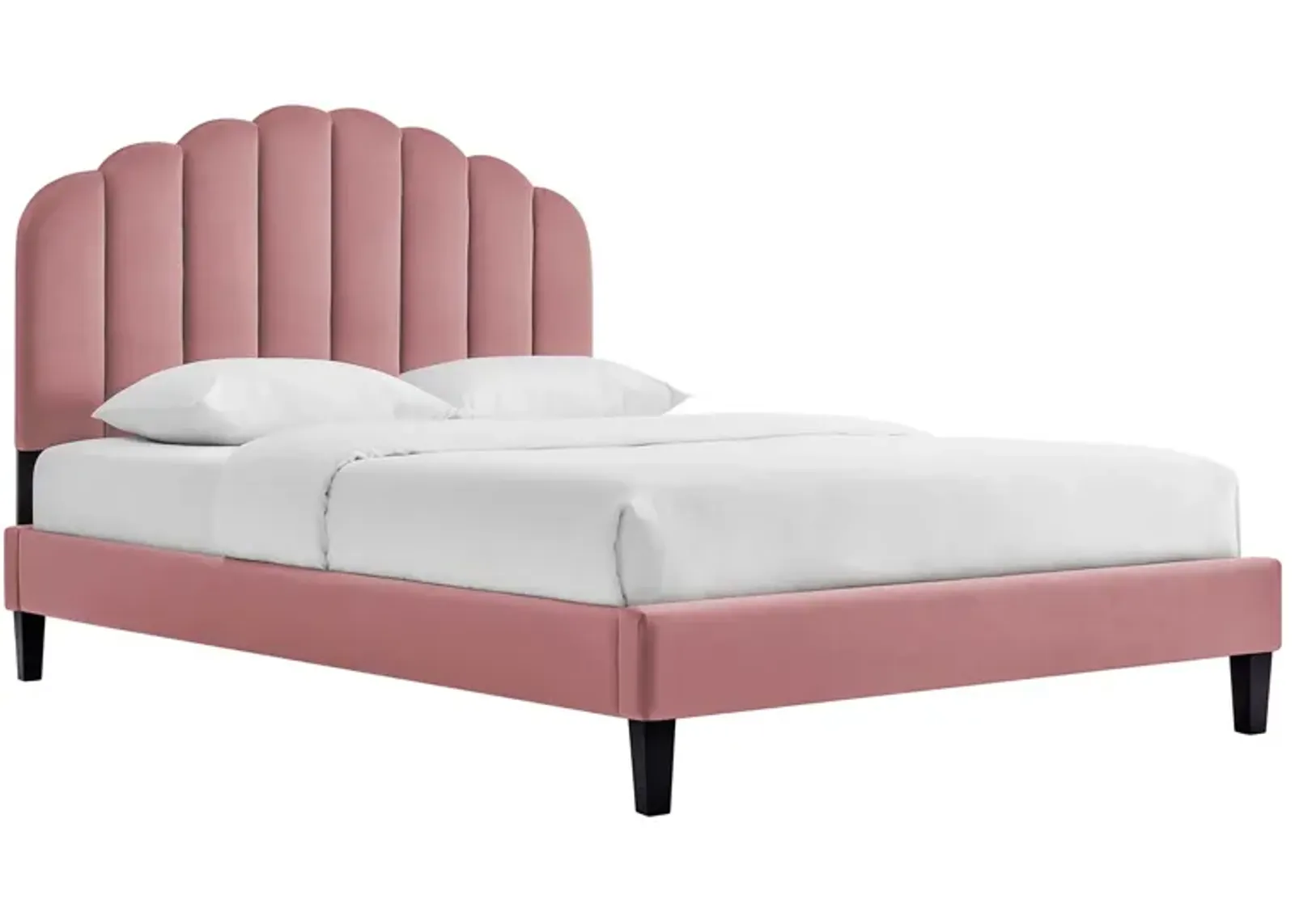 Daisy Performance Velvet Twin Platform Bed