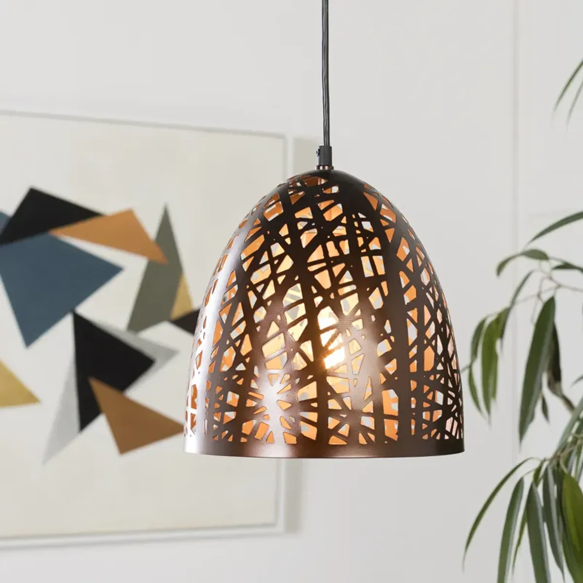Hamlin HML-001 11"L x 10"W x 11"H Pendant