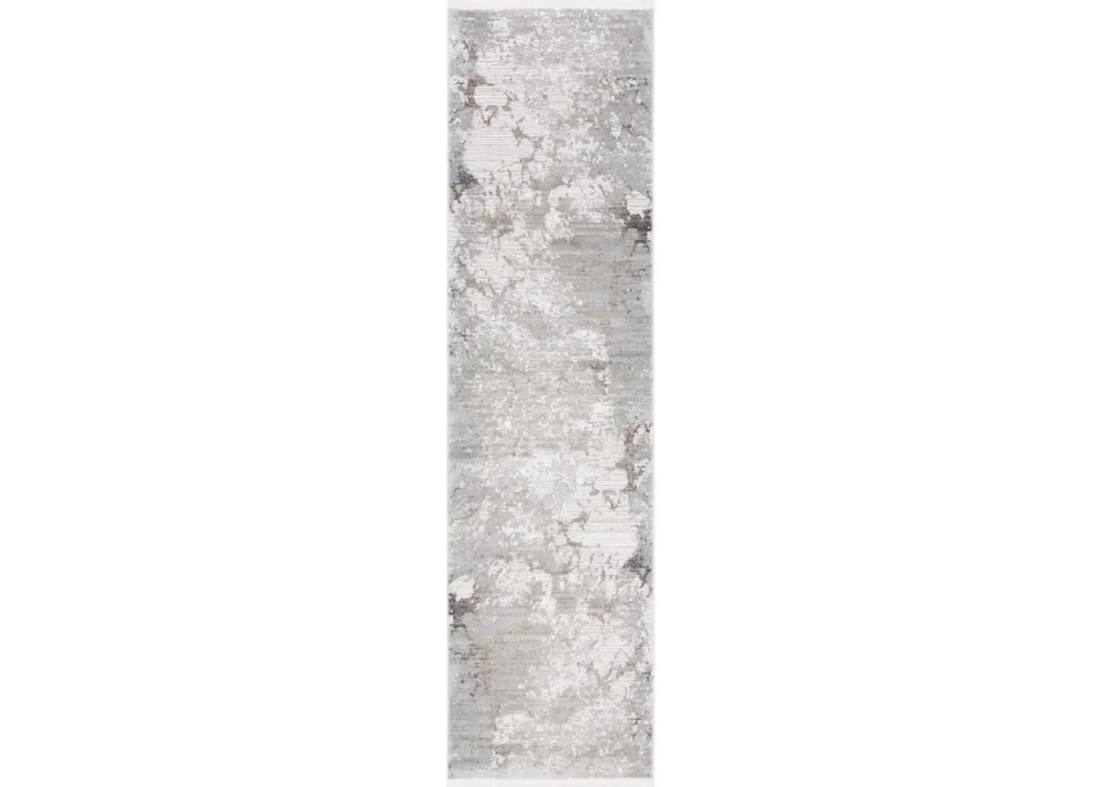 PLATINUM 552 Grey 2'-2' X 8' Runner Rug