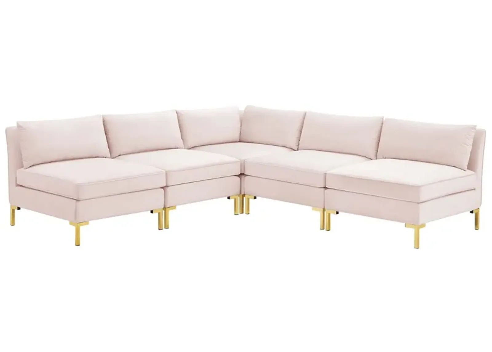 Ardent 5-Piece Performance Velvet Sectional Sofa