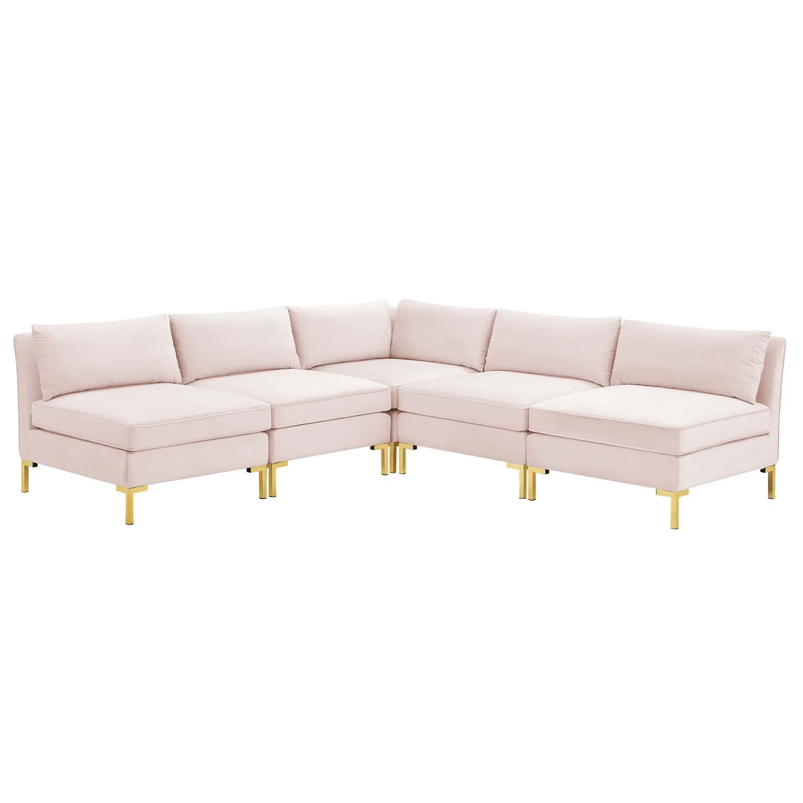 Ardent 5-Piece Performance Velvet Sectional Sofa