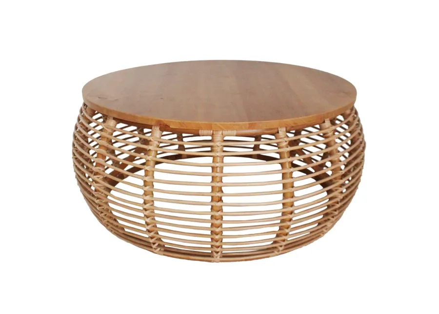 Iris Rattan Coffee Table