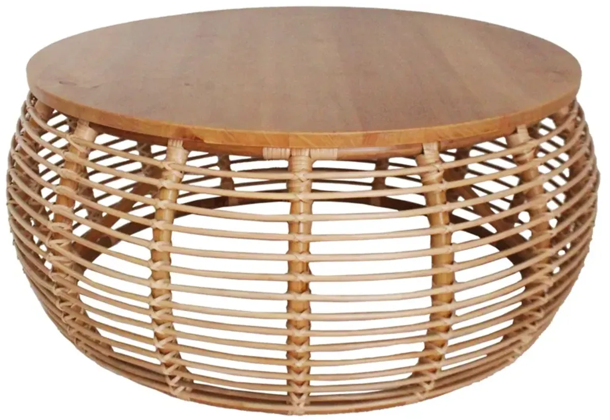 Iris Rattan Coffee Table