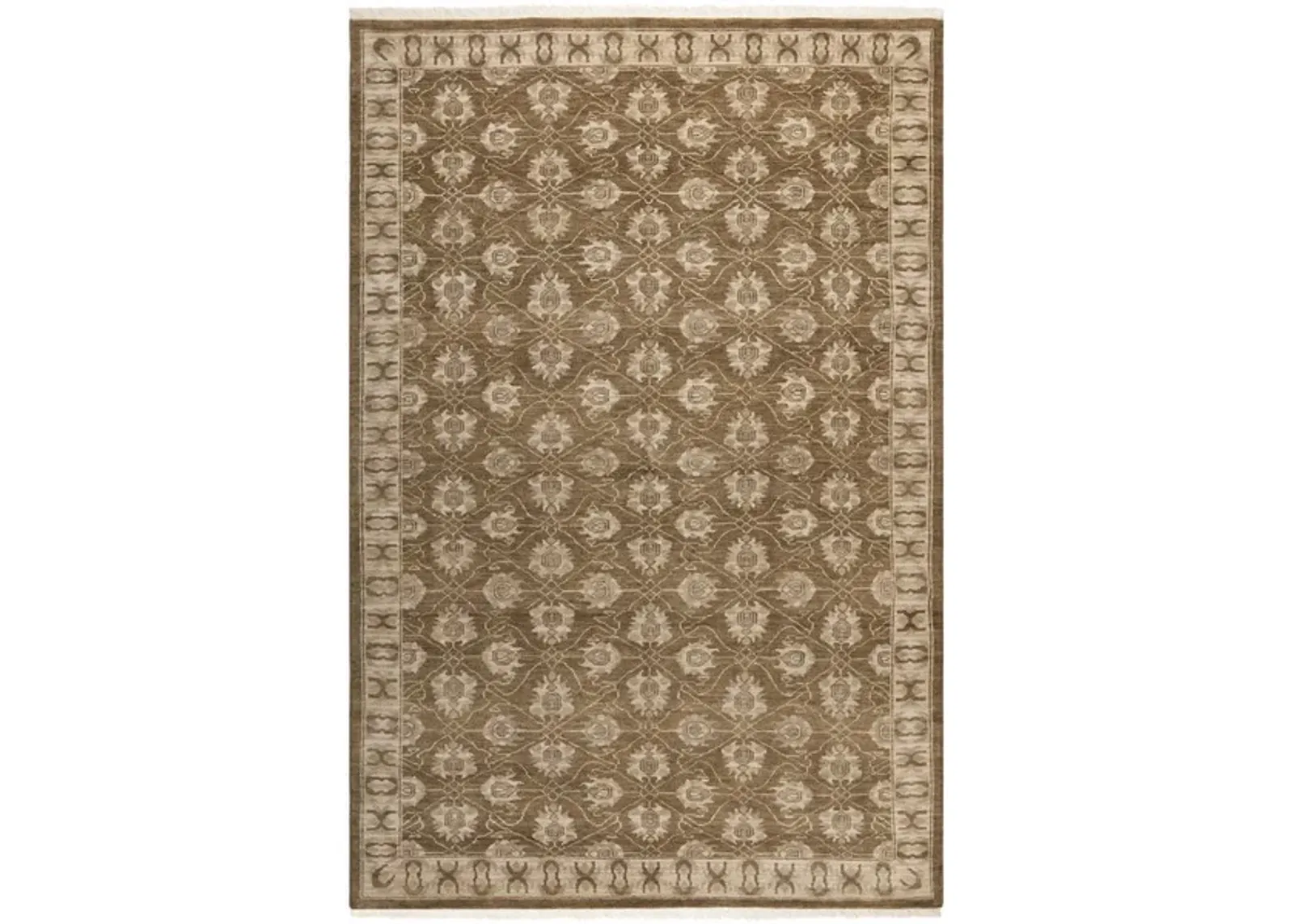 OSH711 Brown  6' X 9' Medium Rectangle Rug