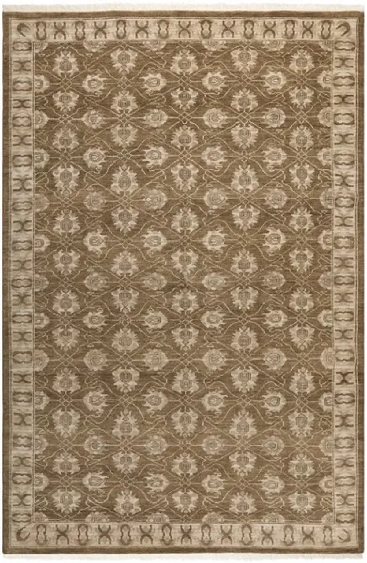 OSH711 Brown  6' X 9' Medium Rectangle Rug