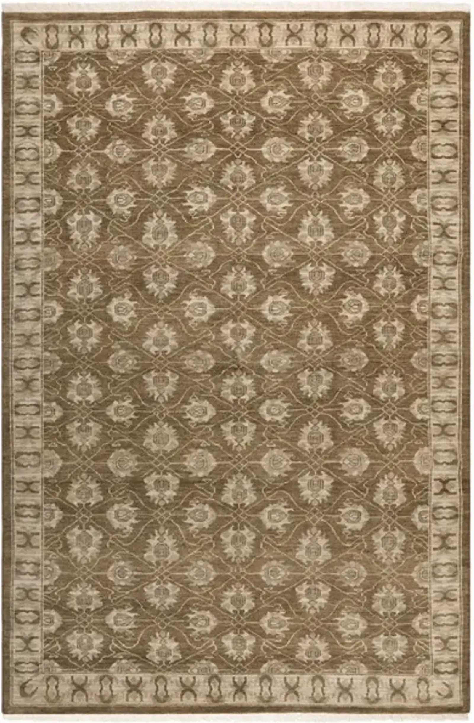 OSH711 Brown  6' X 9' Medium Rectangle Rug