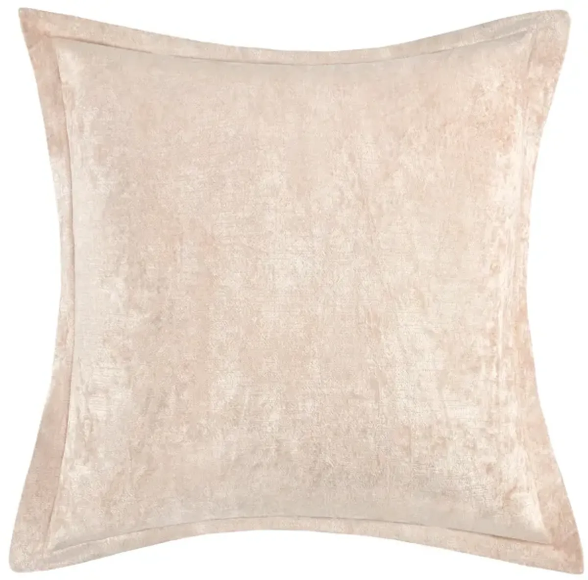 Bryce 22" Velvet Throw Pillow, Nude Beige