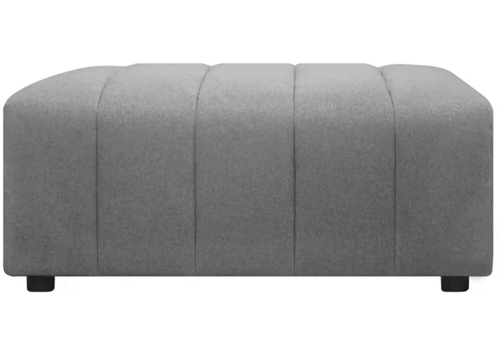 Lyric Grey Ottoman