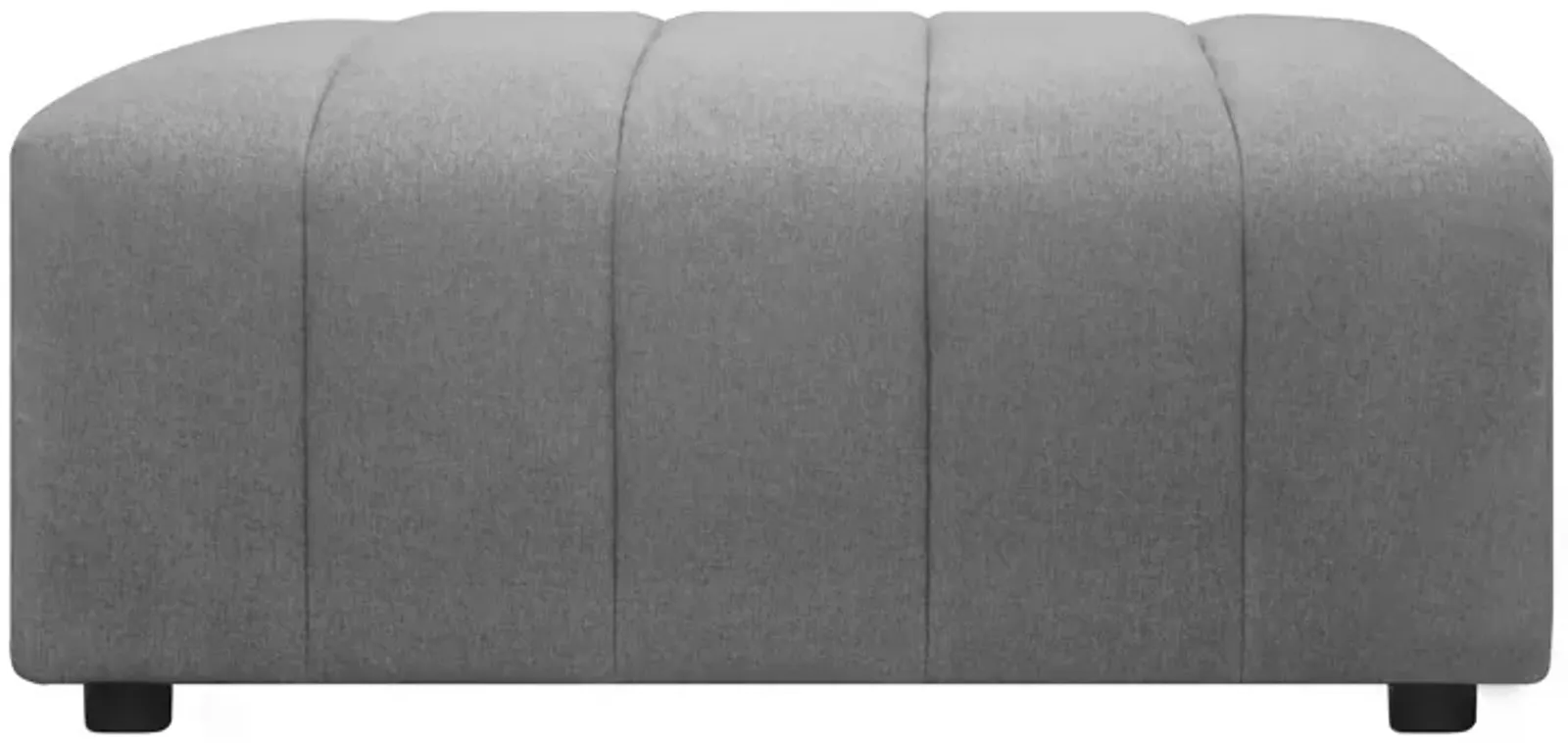 Lyric Grey Ottoman