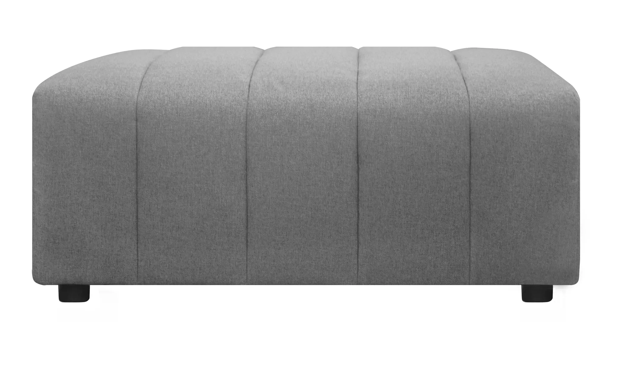 Lyric Grey Ottoman