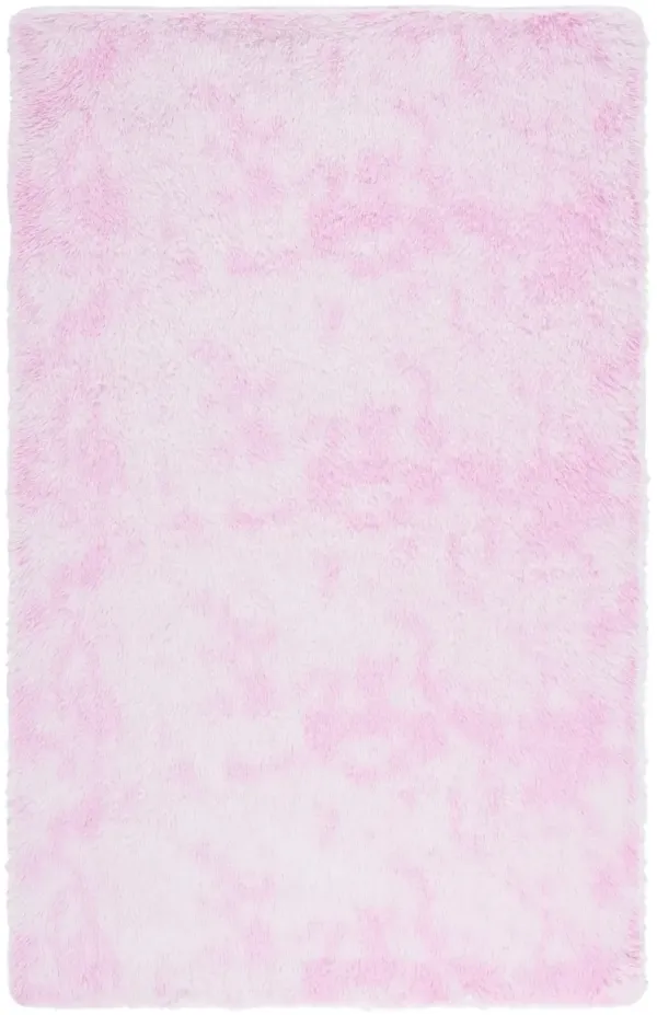 RAINBOW SHAG 100 PINK 8' x 10' Large Rectangle Rug