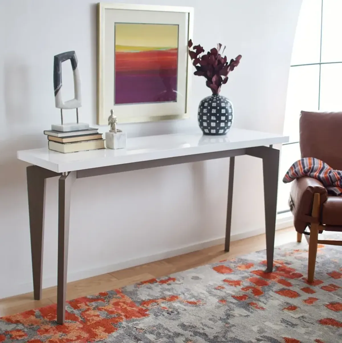 JOSEF RETRO LACQUER FLOATING TOP CONSOLE