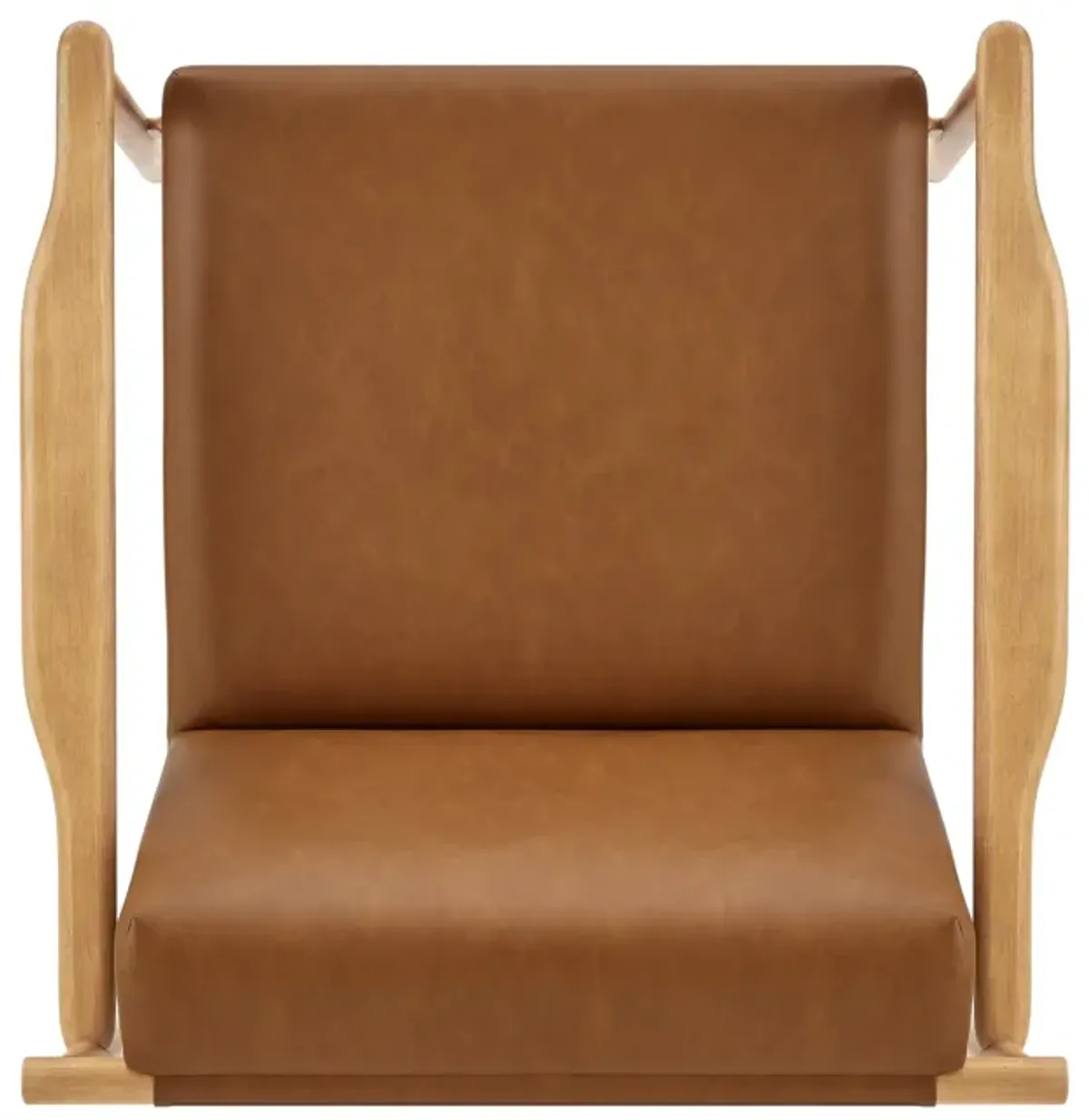 Arnold PU Accent Arm Chair, Casa Caramel