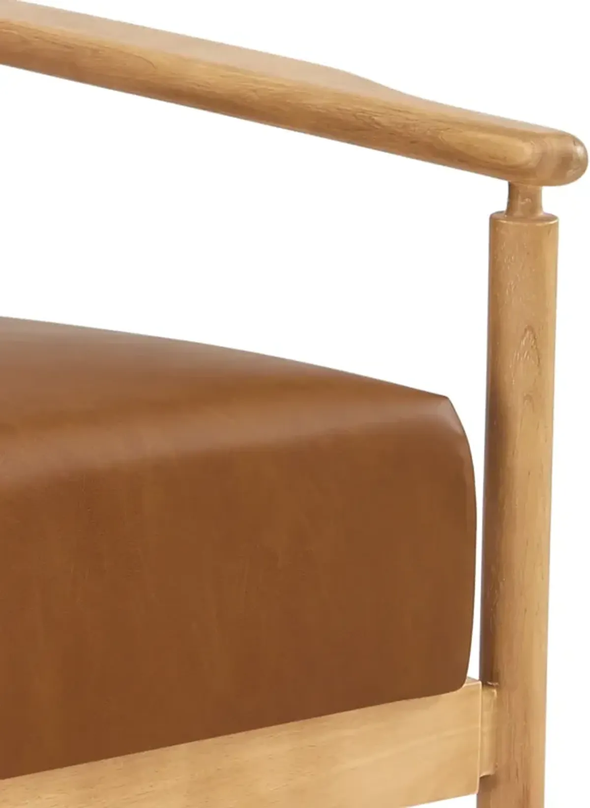 Arnold PU Accent Arm Chair, Casa Caramel