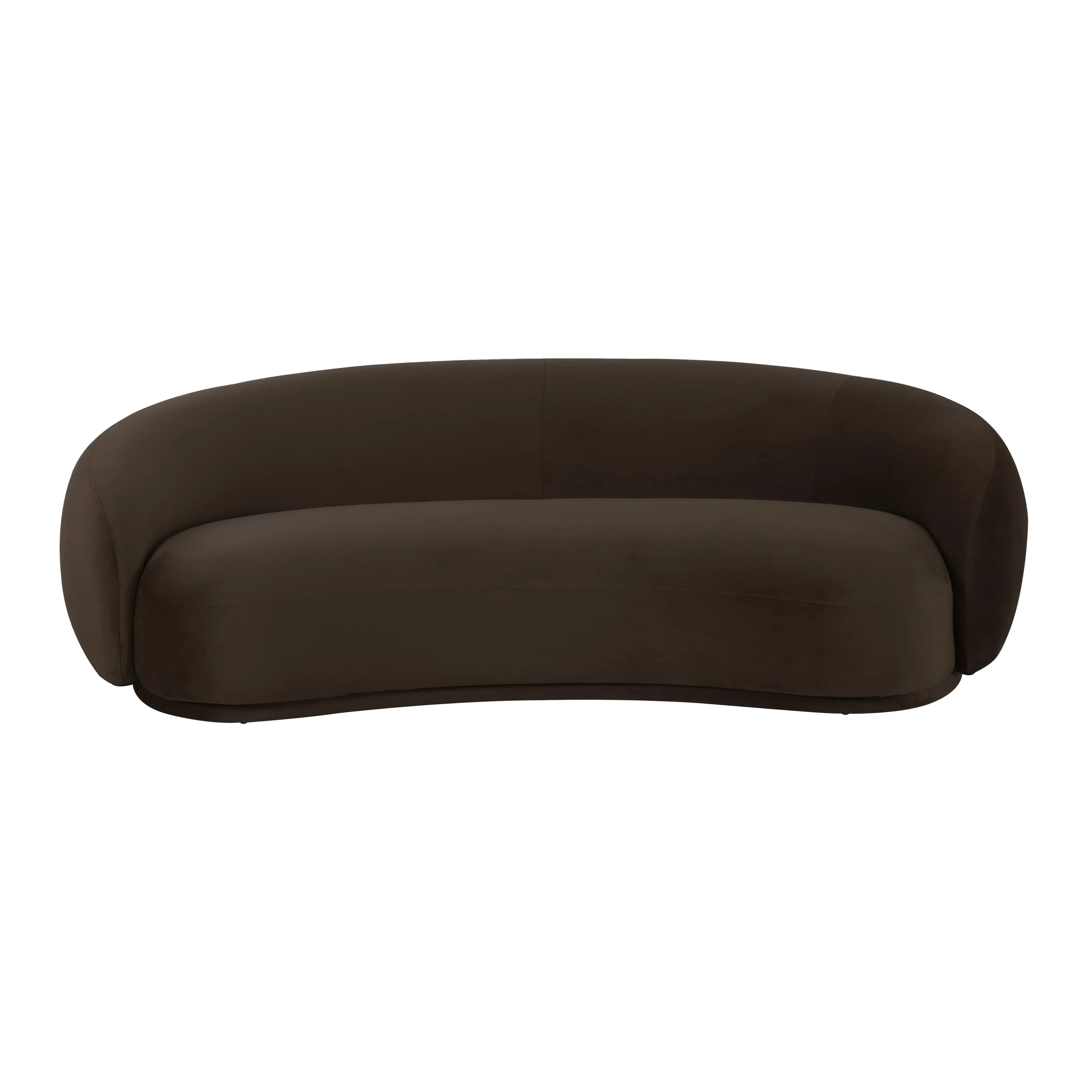 Kendall Chocolate Brown Velvet Sofa