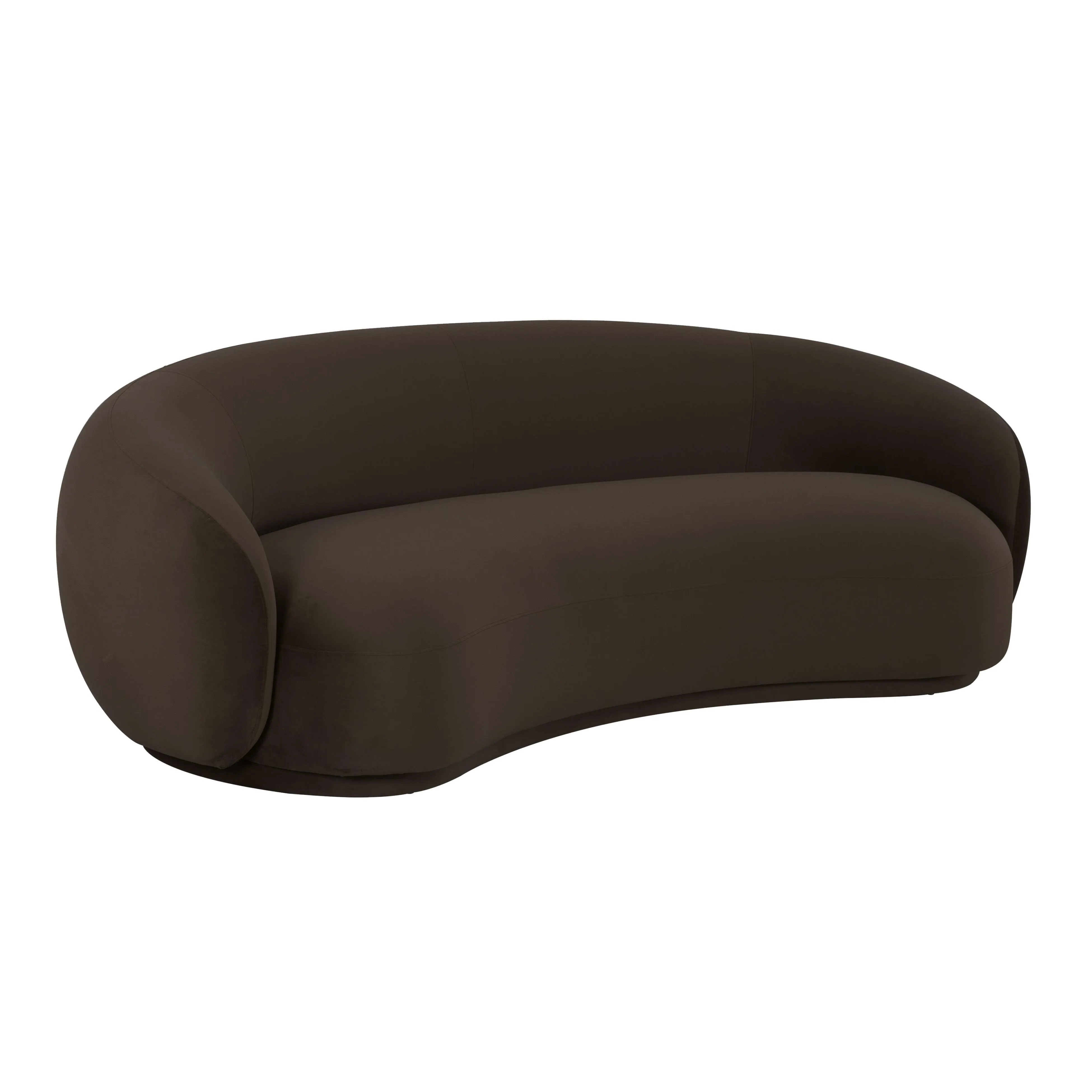 Kendall Chocolate Brown Velvet Sofa