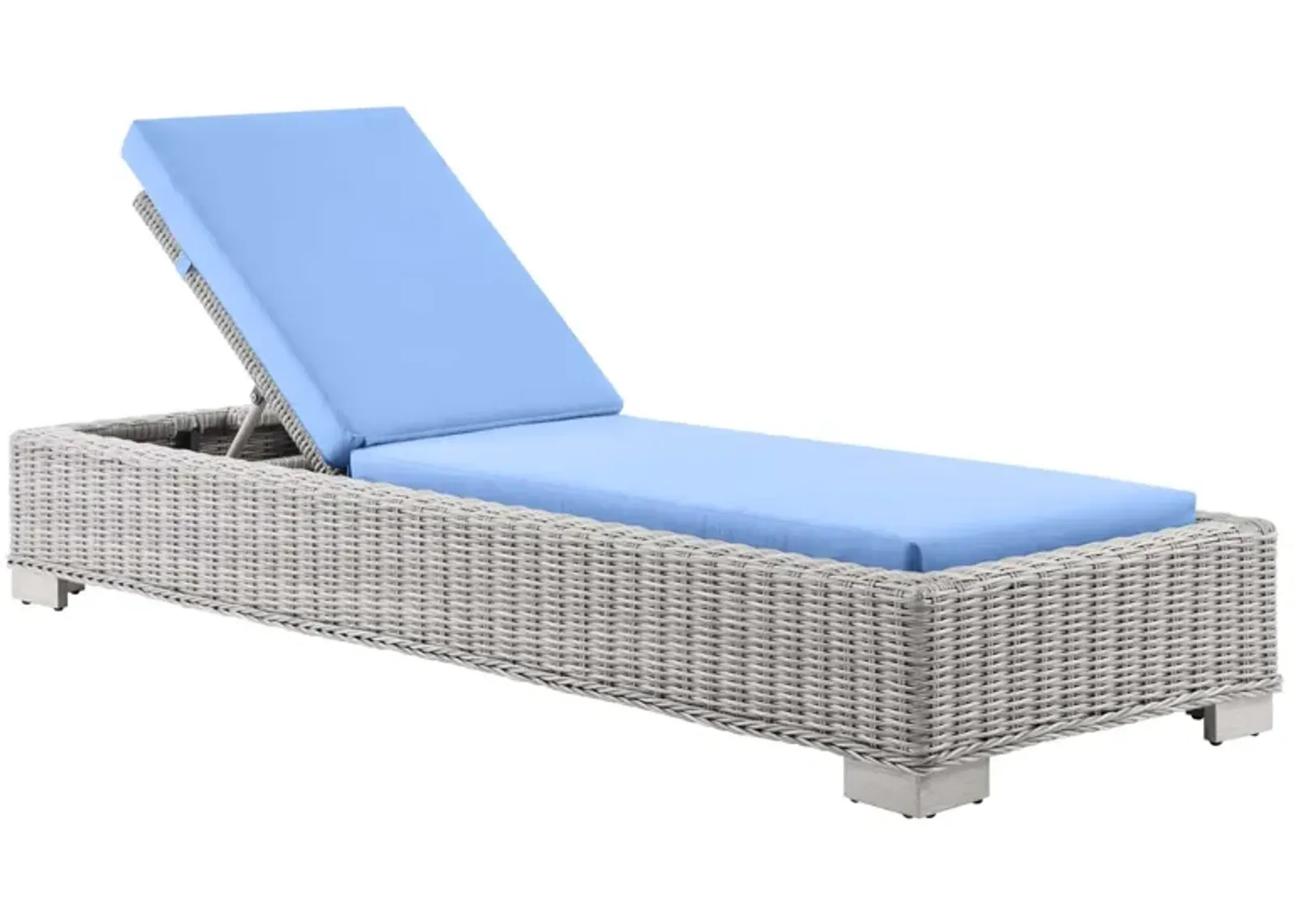 Conway Outdoor Patio Wicker Rattan Chaise Lounge