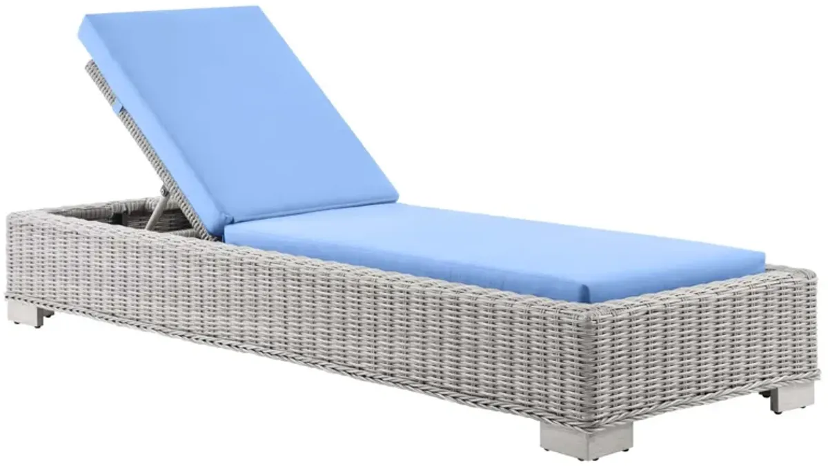 Conway Outdoor Patio Wicker Rattan Chaise Lounge