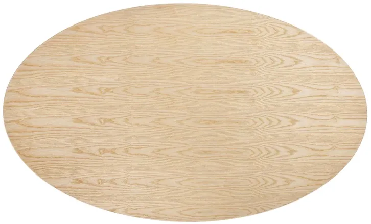 Lippa 78" Oval Wood Grain Dining Table