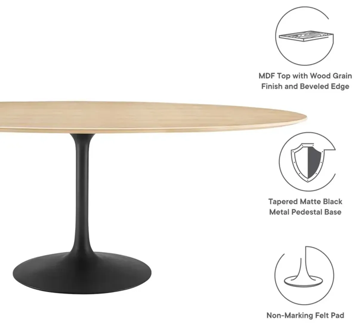 Lippa Oval Dining Table