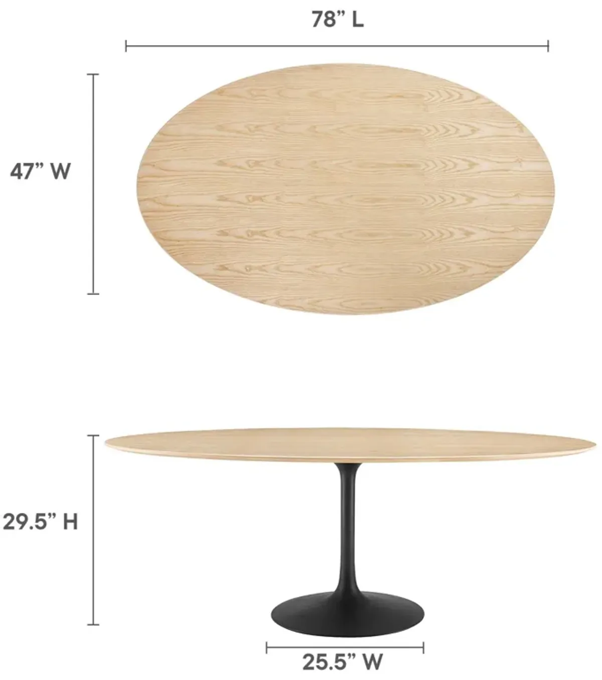 Lippa Oval Dining Table