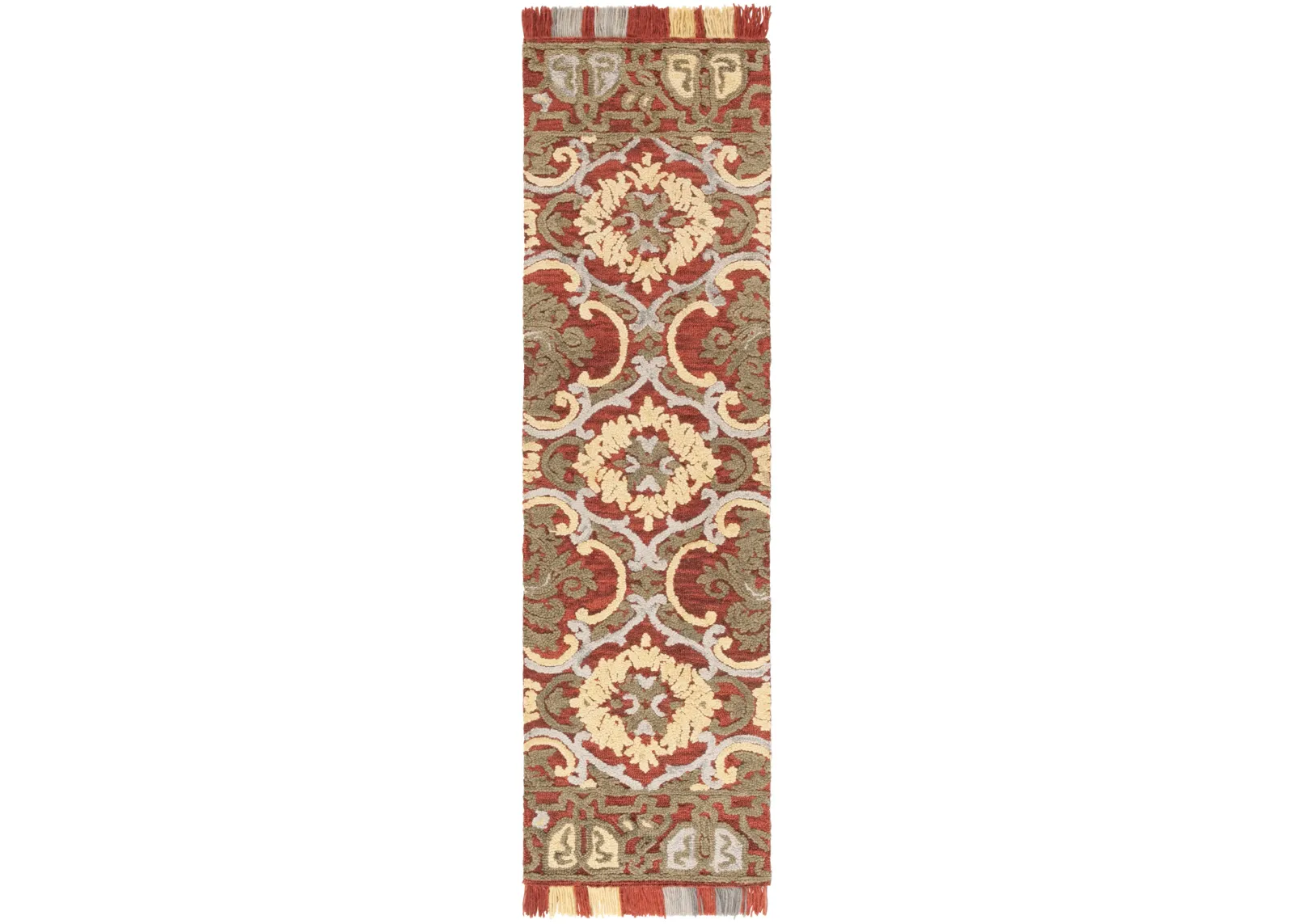 BLOSSOM 422 RED  2'-3' x 8' Runner Rug