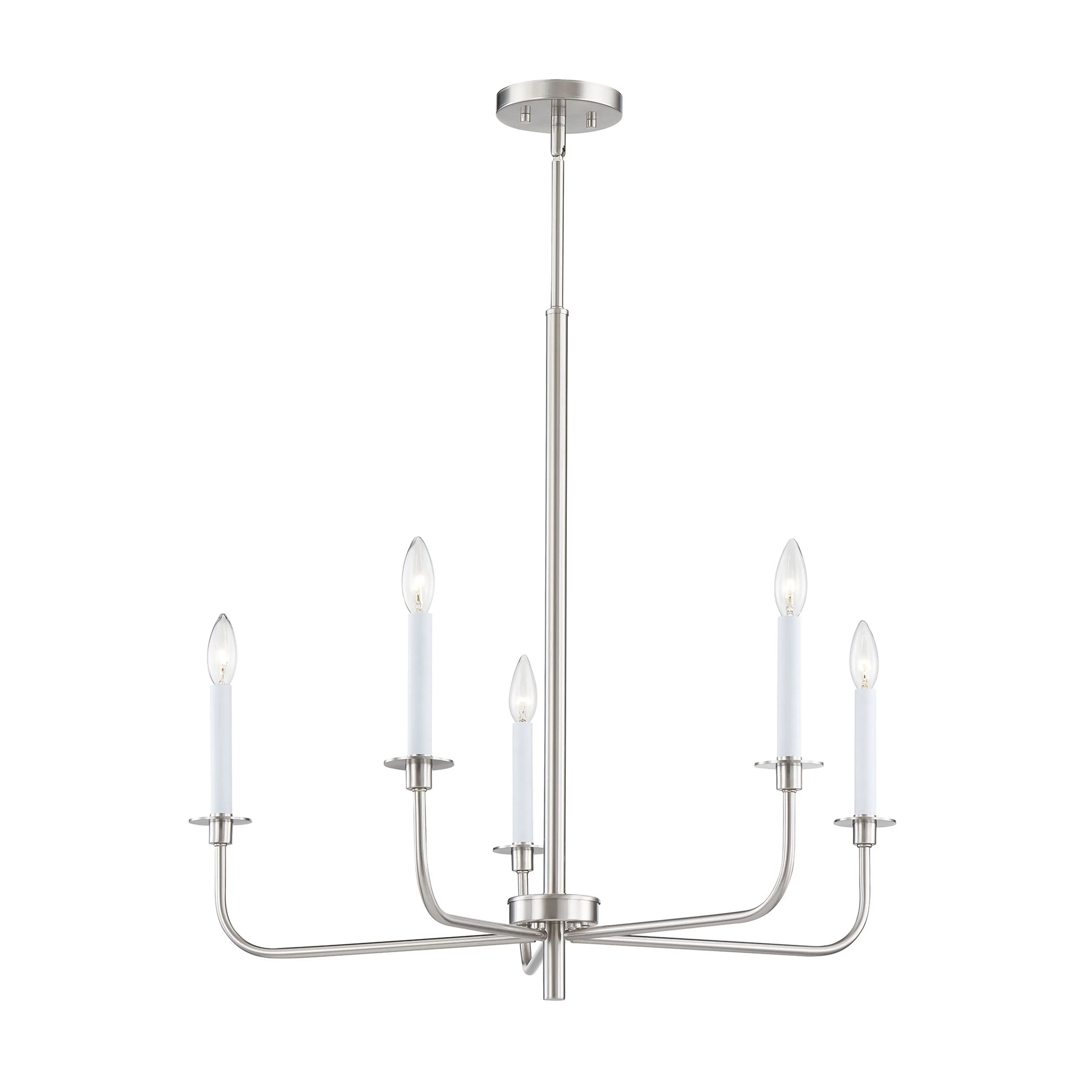 Lexington Green 30'' Wide 5-Light Chandelier - Brushed Nickel