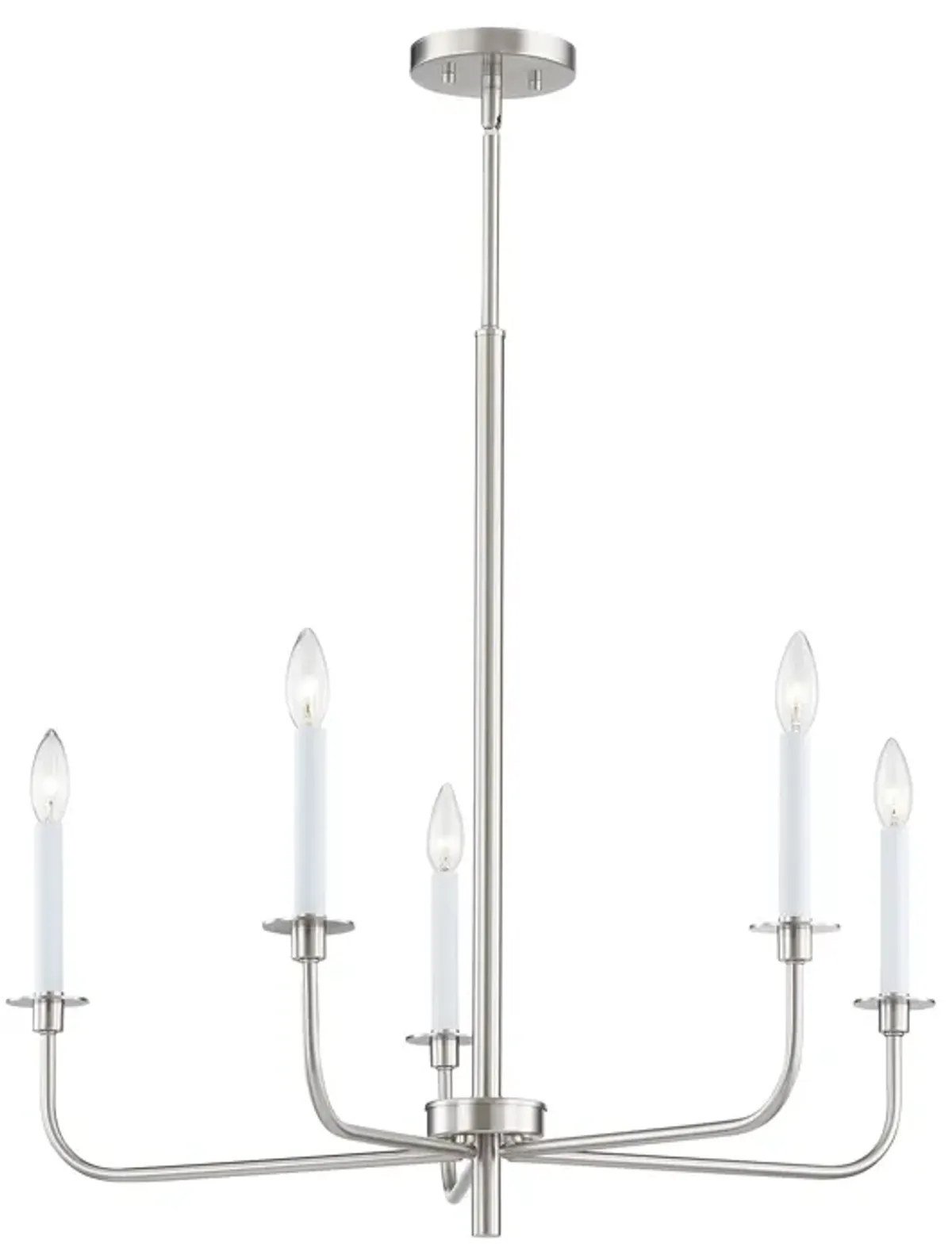 Lexington Green 30'' Wide 5-Light Chandelier - Brushed Nickel