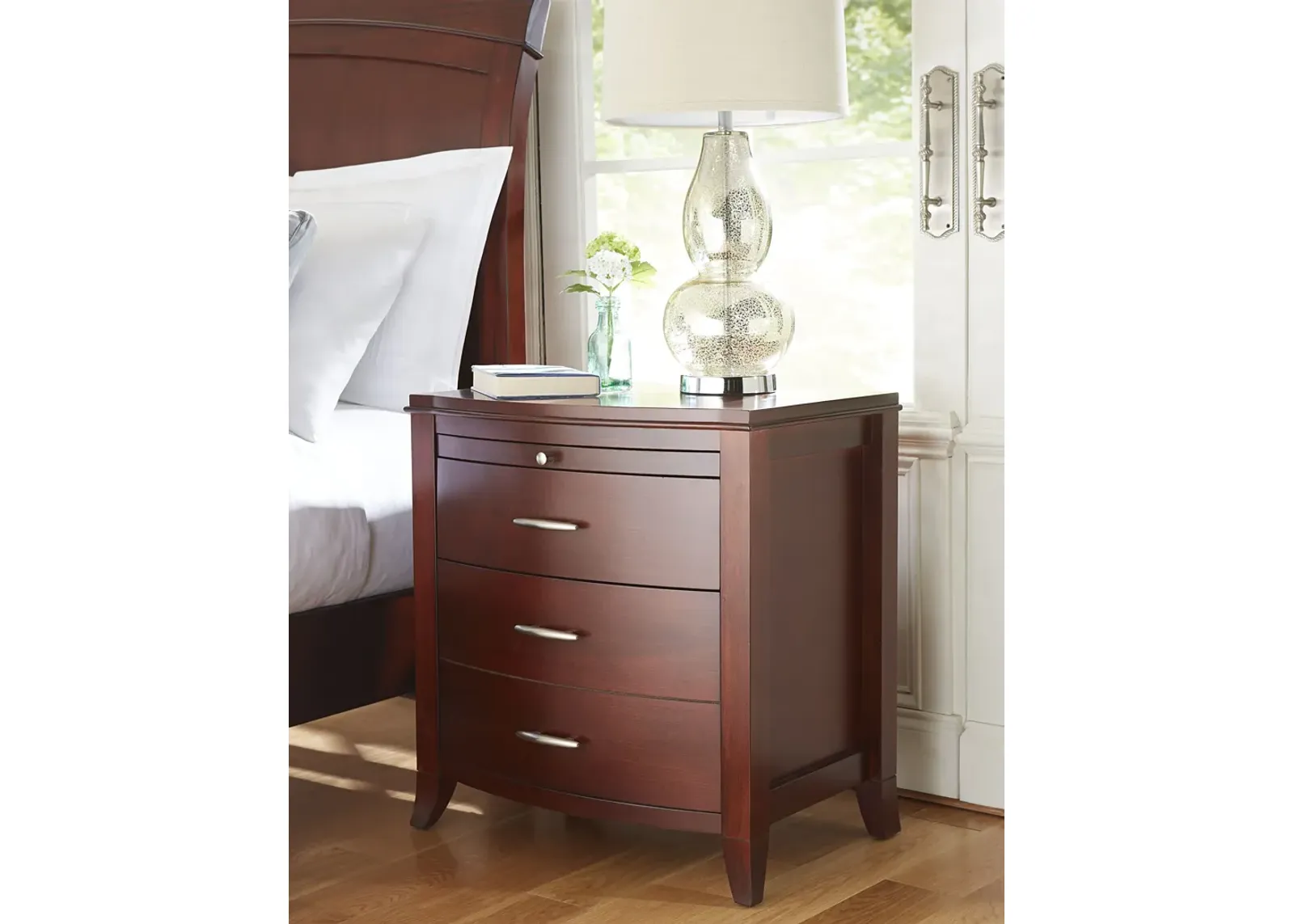 Brighton Two Drawer Nightstand in Cinnamon