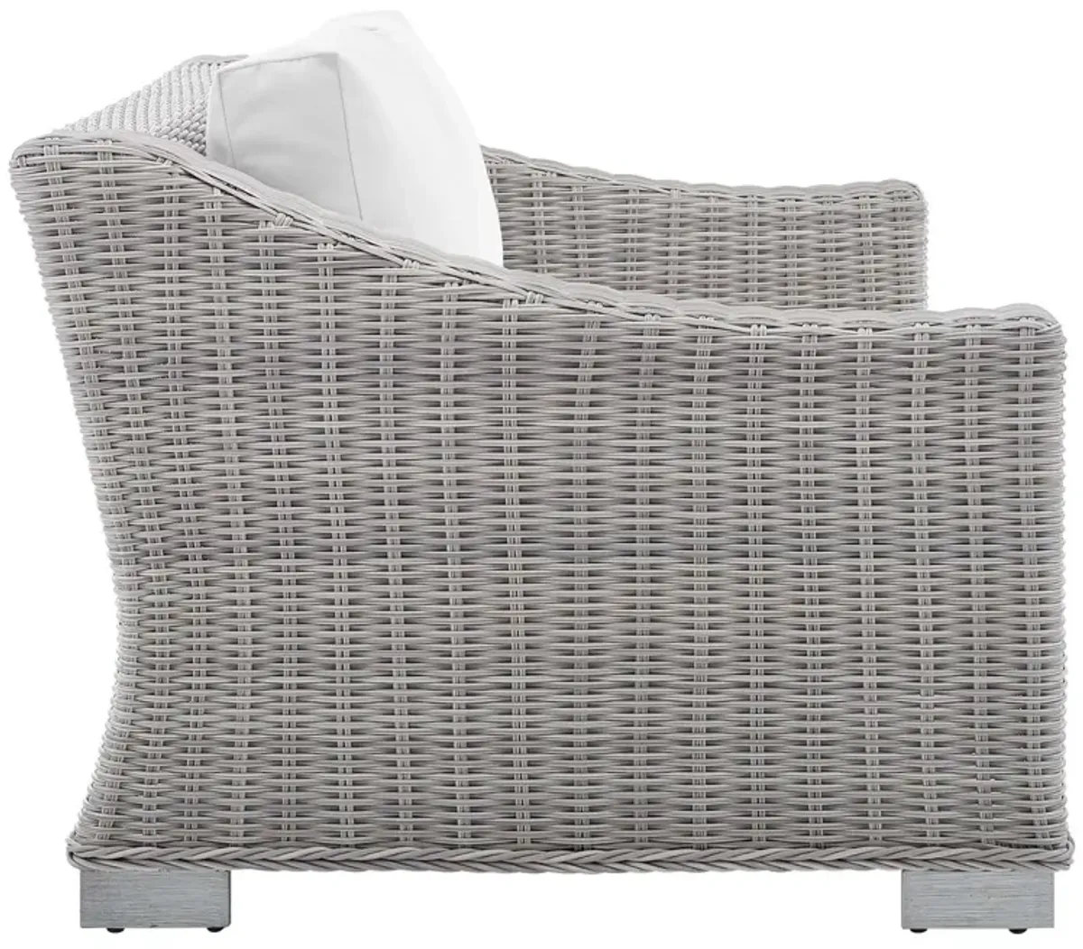 Conway Sunbrella® Outdoor Patio Wicker Rattan Loveseat