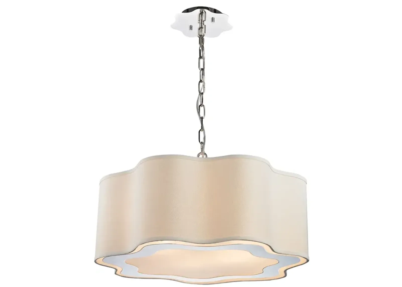 Villoy 24" Wide 4-Light Pendant - Polished Nickel