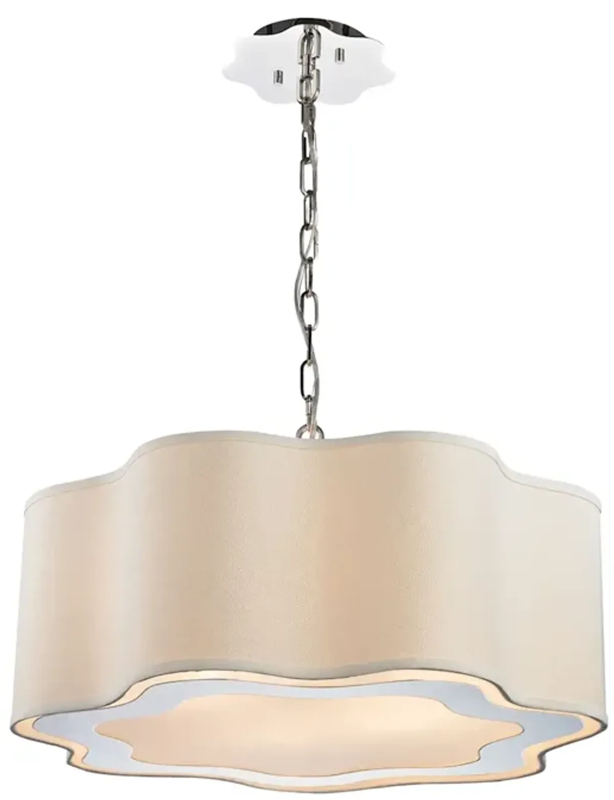 Villoy 24" Wide 4-Light Pendant - Polished Nickel