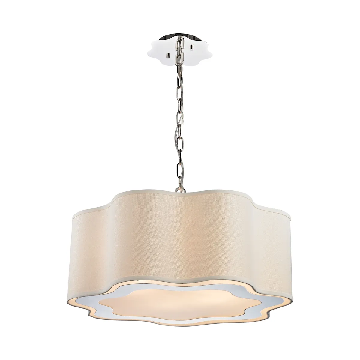 Villoy 24" Wide 4-Light Pendant - Polished Nickel