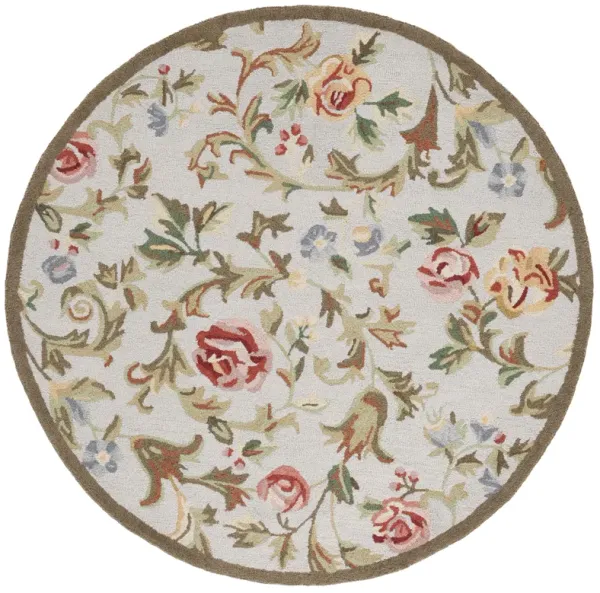 CHELSEA Hand Hooked 5'-6' x 5'-6' Round area rug
