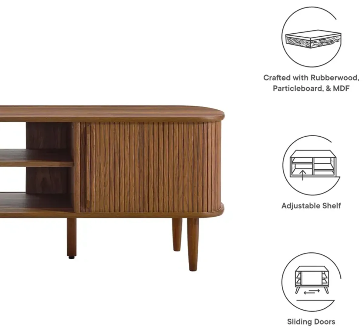 Contour 63" Wood TV Stand by Modway