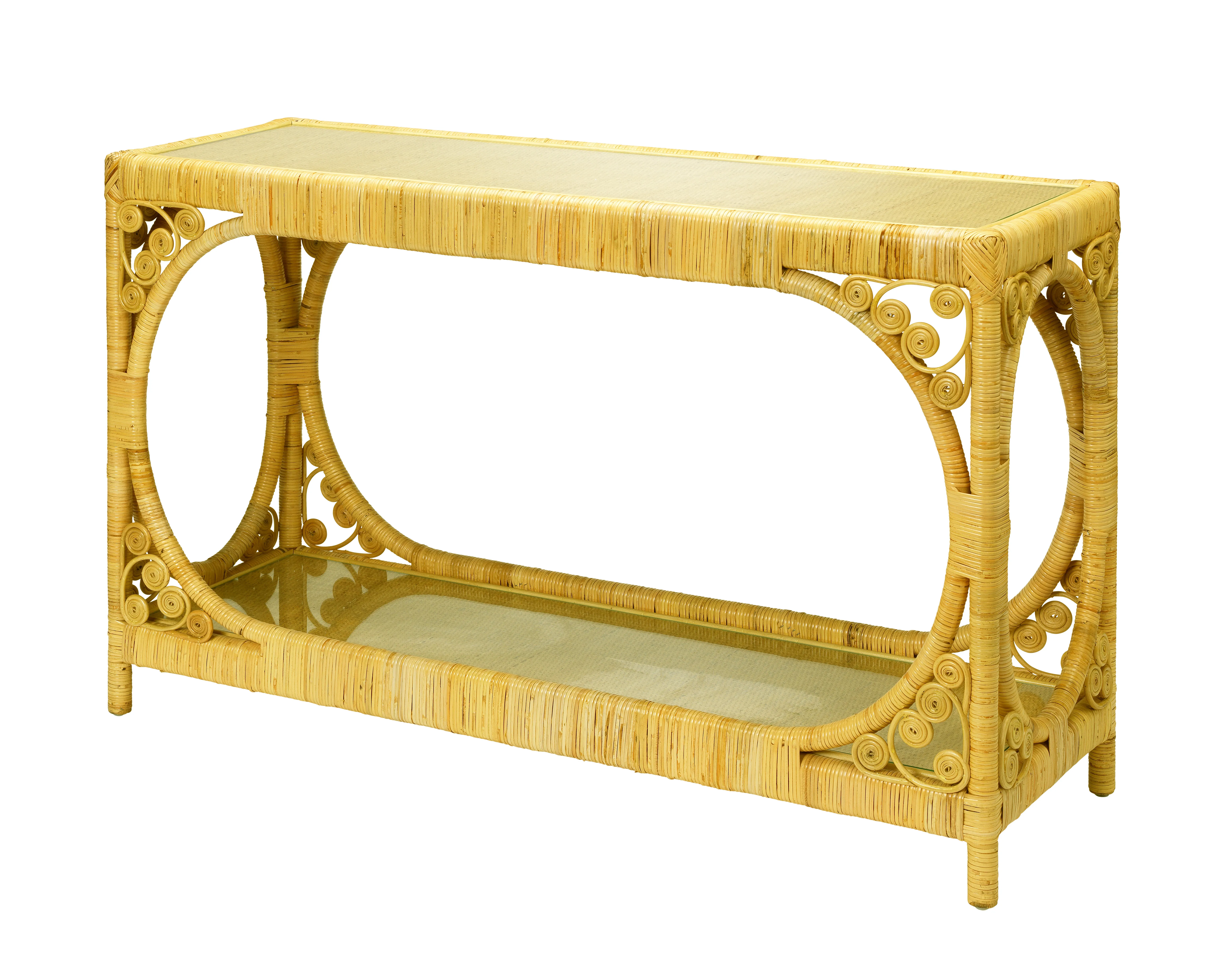 Primrose Rattan Console Table