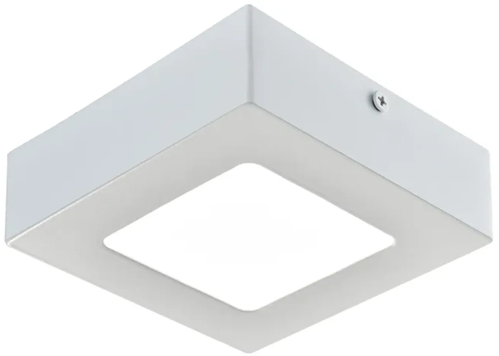 Warwick Integrated LED Square Flushmount in Matte White - Small