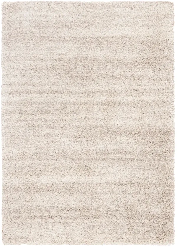 HUDSON SHAG 295 IVORY  6' x 9' Medium Rectangle Rug