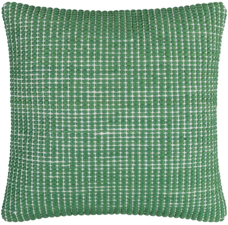 Chunky Grid CUG-002 20"L x 20"W Accent Pillow  - Down Insert