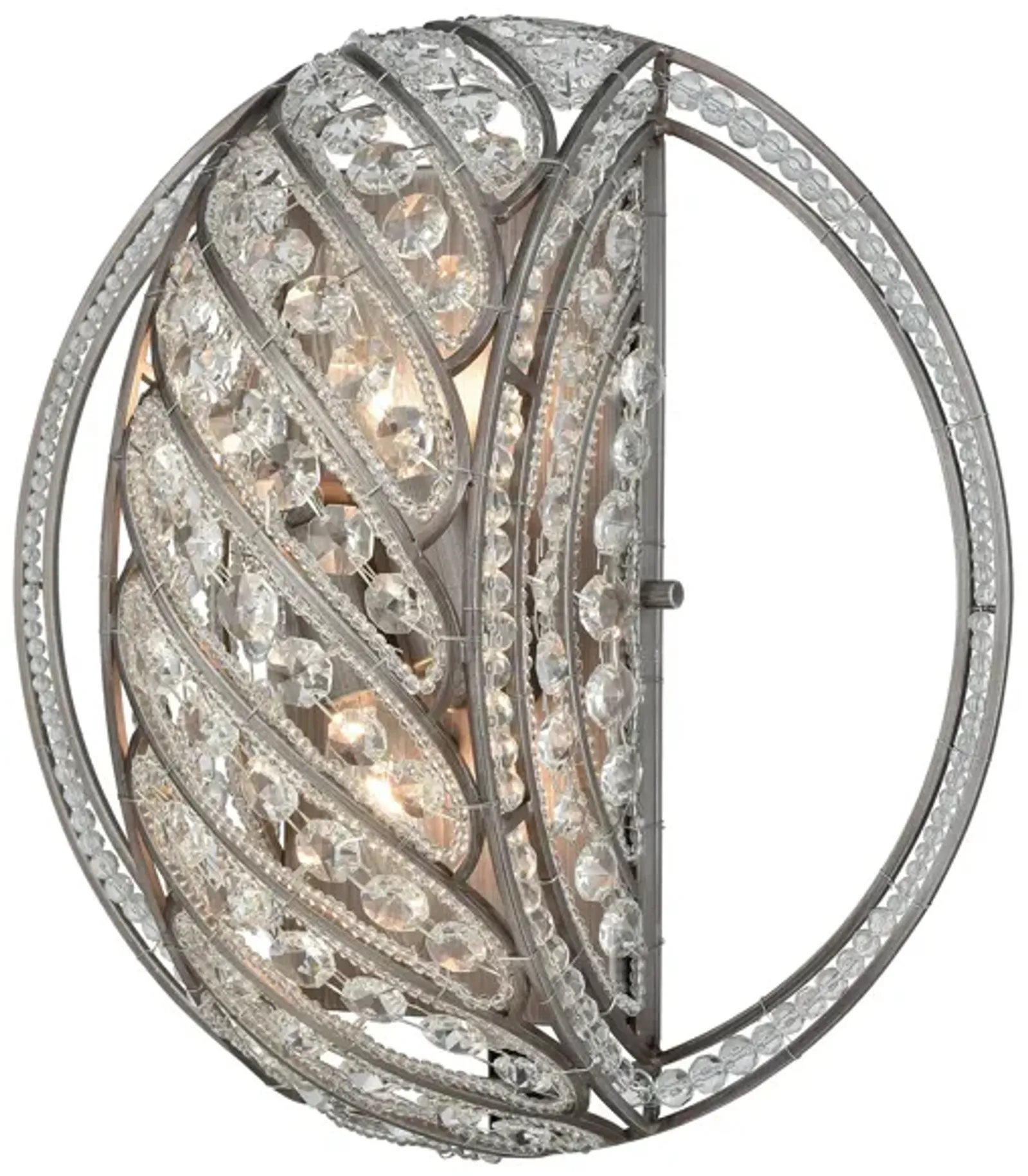 Bradington 13" High 2-Light Sconce - Weathered Zinc