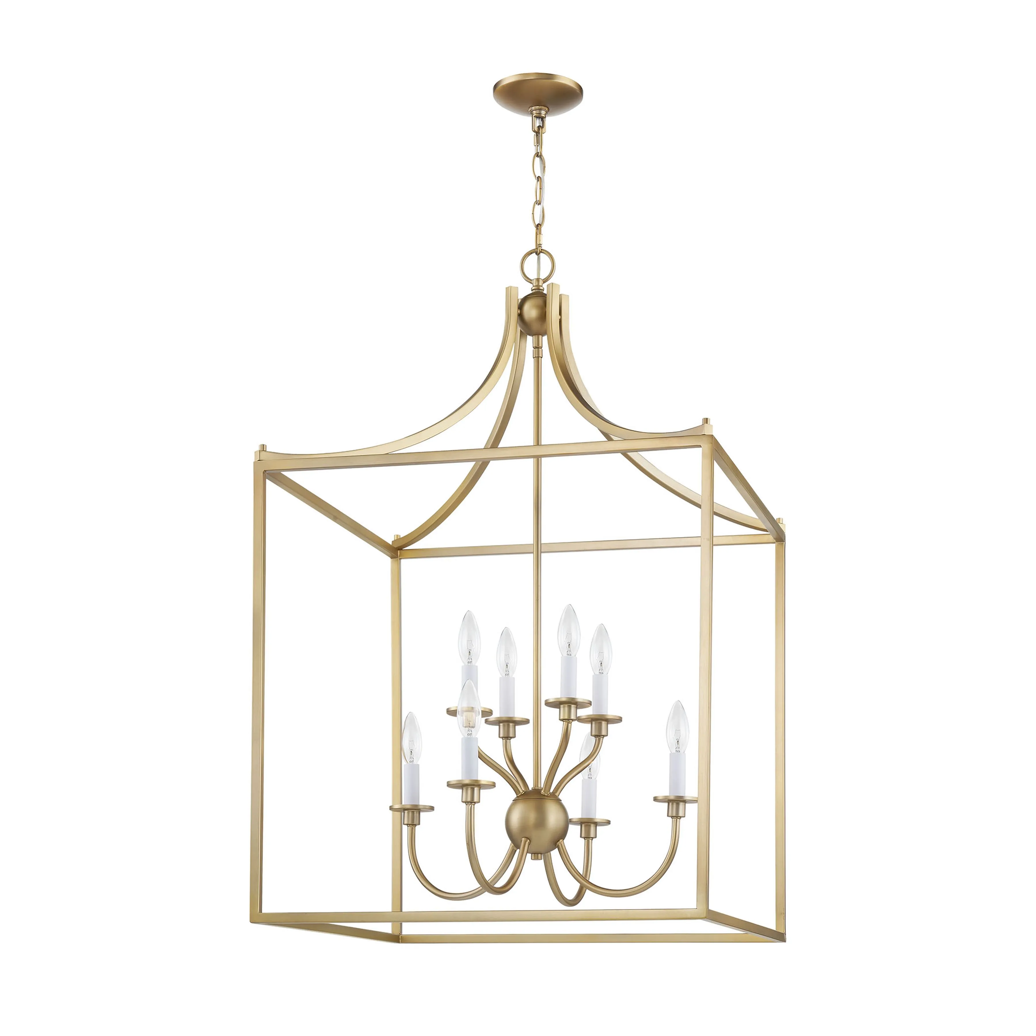 Prescott 24'' Wide 8-Light Chandelier - Warm Brass