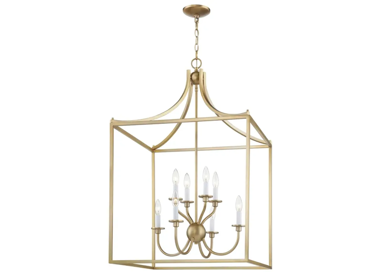 Prescott 24'' Wide 8-Light Chandelier - Warm Brass