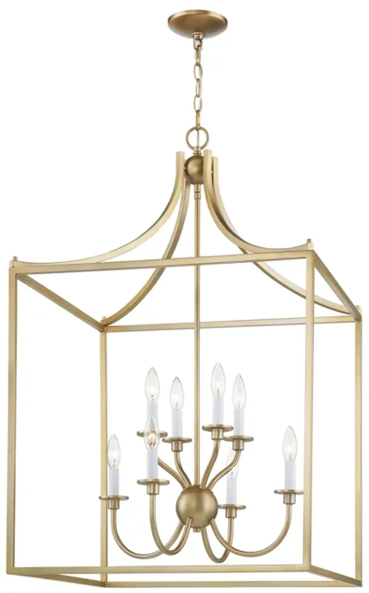 Prescott 24'' Wide 8-Light Chandelier - Warm Brass