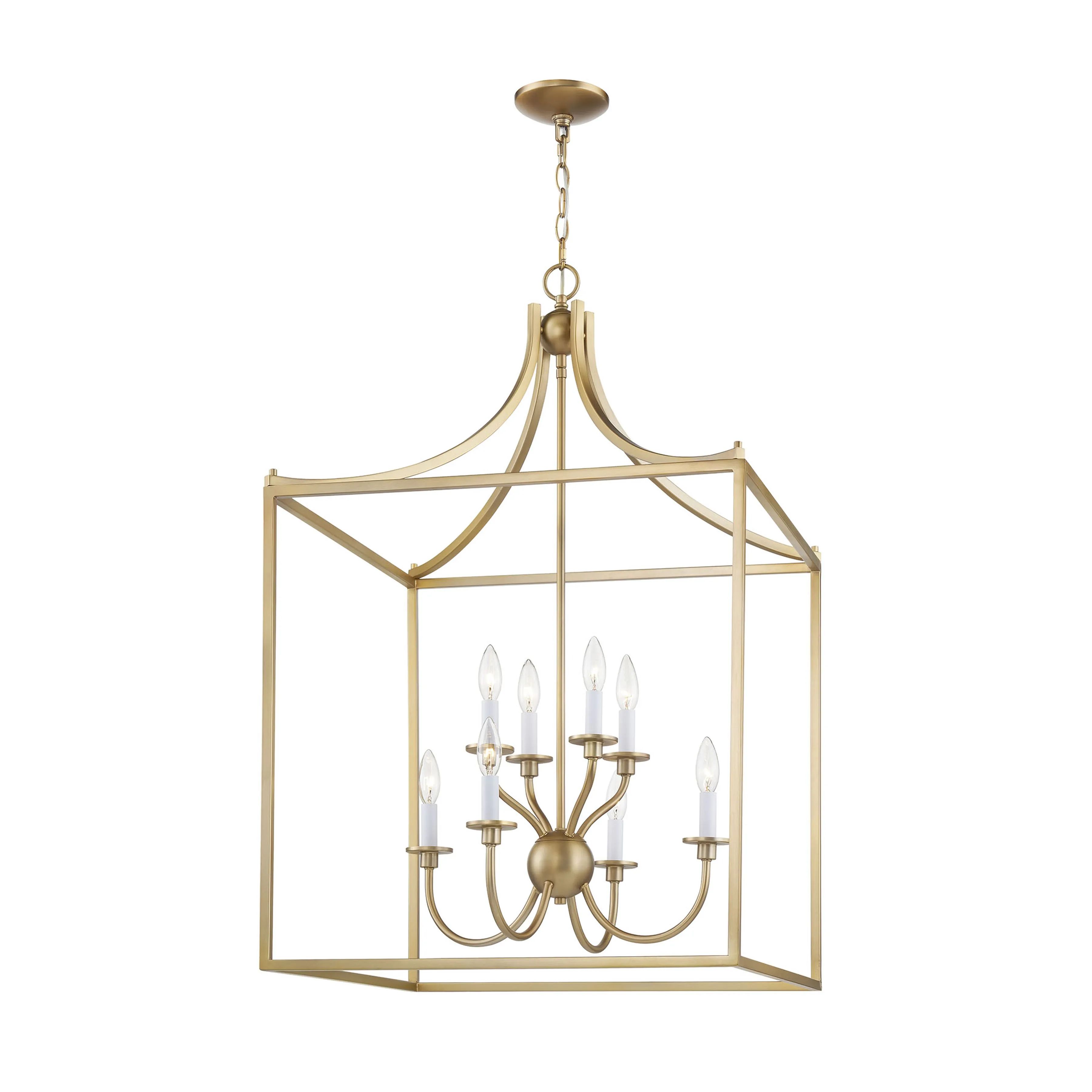 Prescott 24'' Wide 8-Light Chandelier - Warm Brass