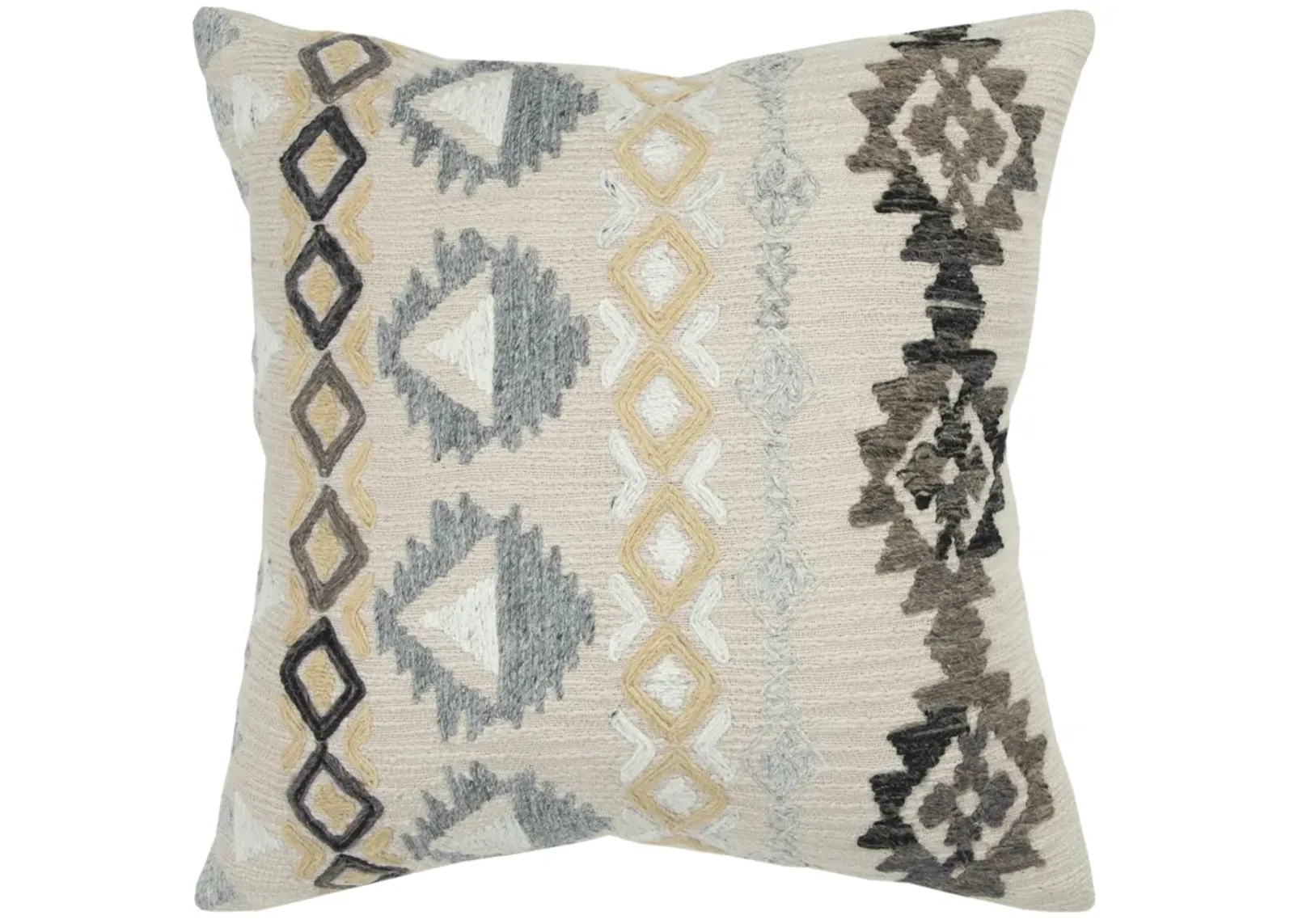 Geometric Yellow Pillow