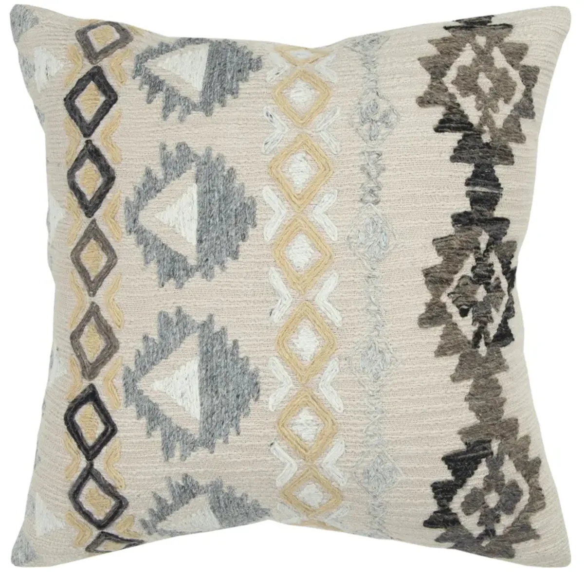 Geometric Yellow Pillow