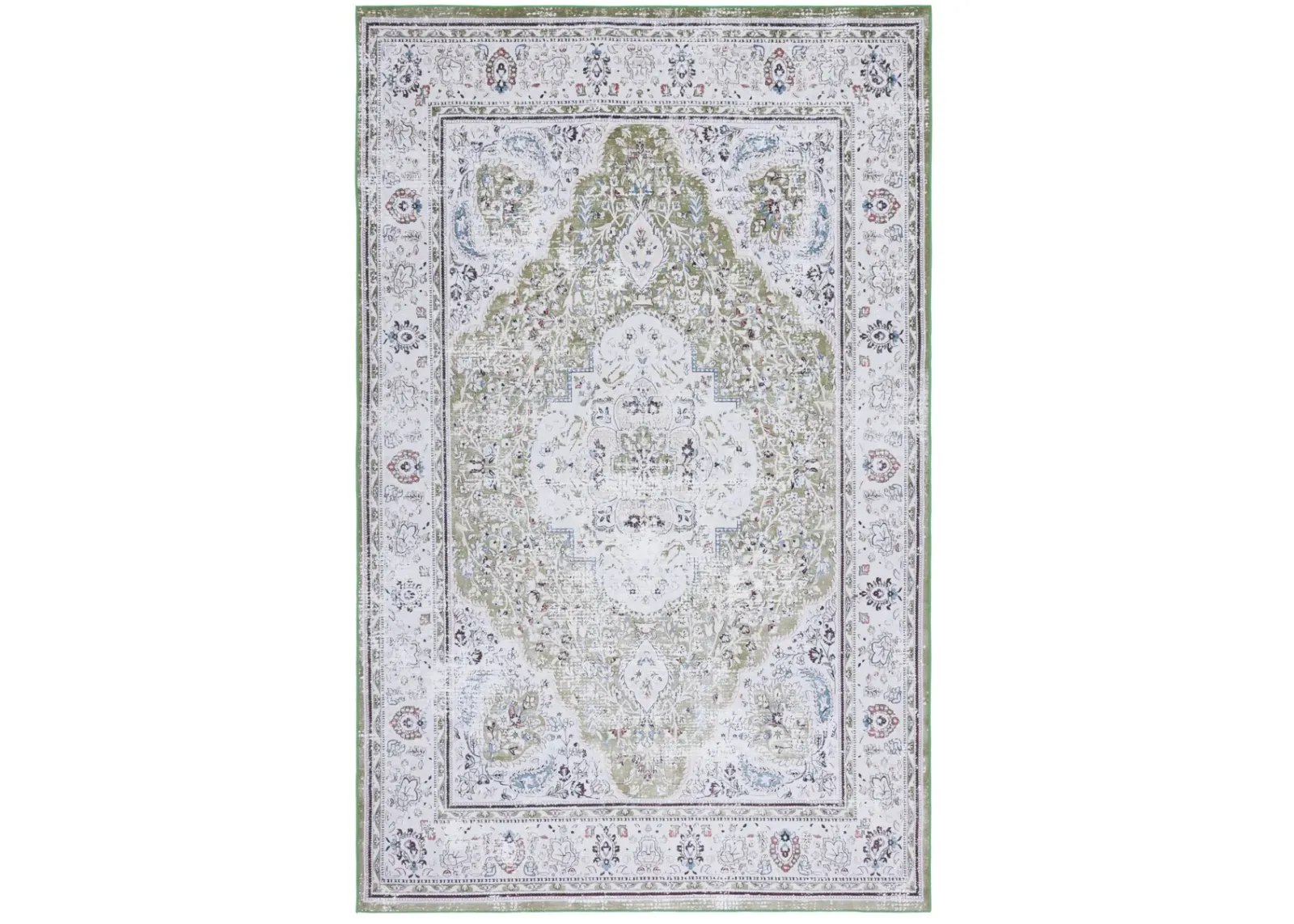 TUCSON 136 M/W S/R GREEN  2'-6' x 4' Accent Rug