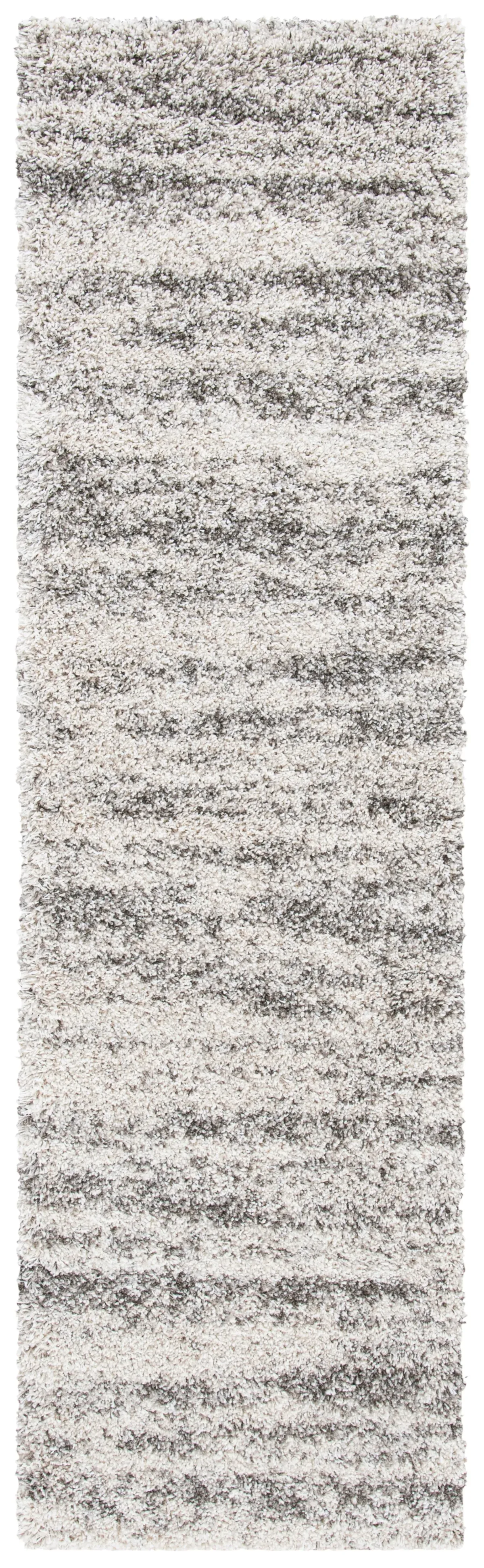 HUDSON SHAG 206 IVORY  2'-3' x 6' Runner Rug