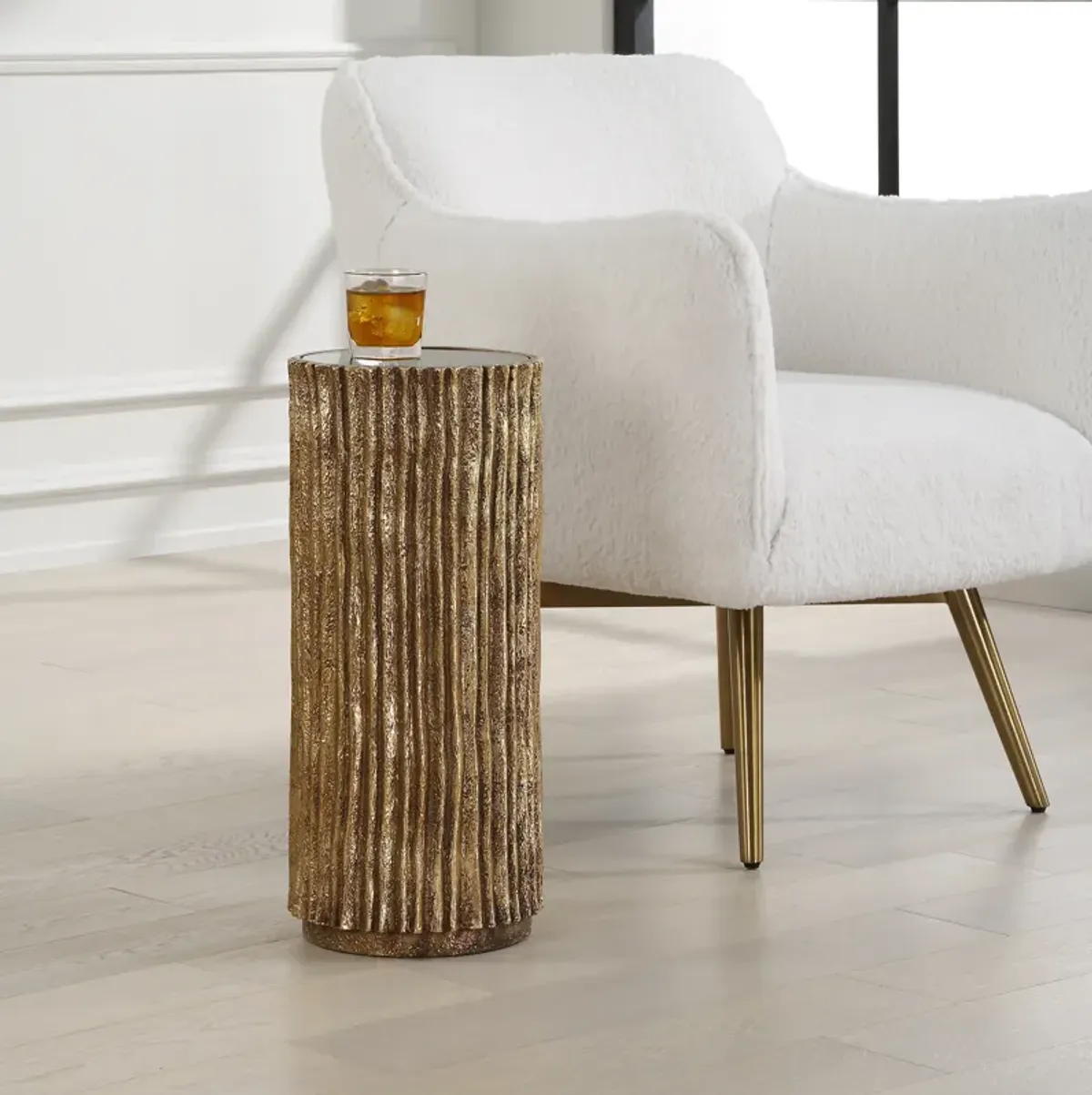 Echo Brass Drink Table